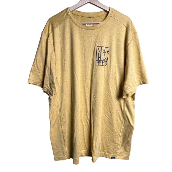 REI Co-Op Men's Yellow T shirt size XL - Picture 1 of 6